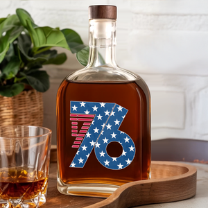 1776 America Patriotic Independence Day Whiskey Bottle HO82 900360