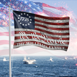 We the People - 250 Years America Anniversary Custom Family Name House Flag CH07 899146