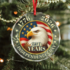 250 years of America American Independence Day Glass Ornament HA75 897120