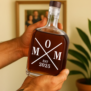 Personalized Dad EST Whiskey Bottle CH07 895976