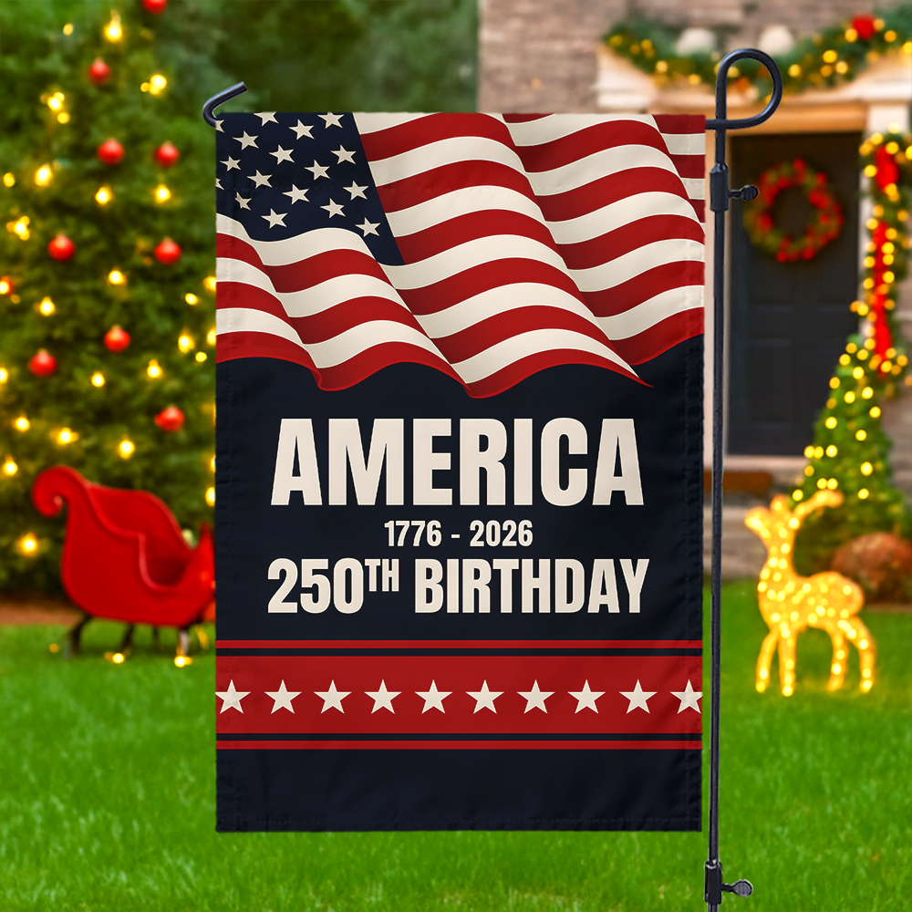 America 1776 - 2026 250th Birthday Garden Flag TH10 896035