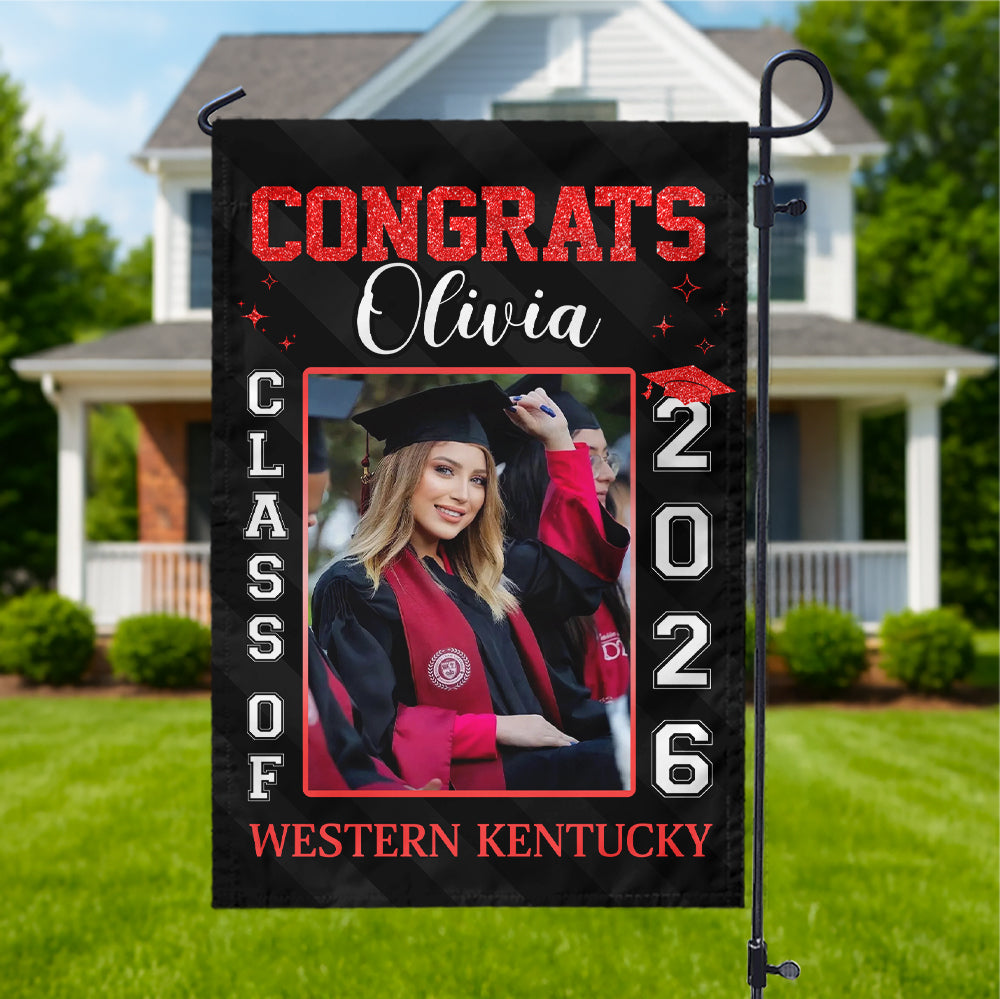 Custom Photo Best Gift Idea Personalized Graduation Garden Flag HA75 920454