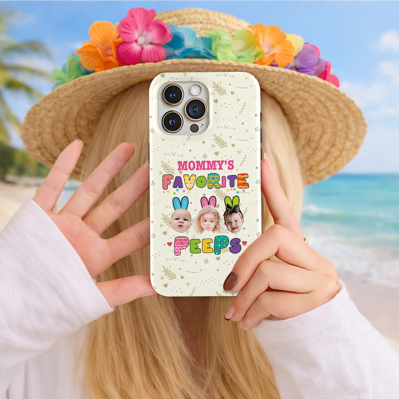 Custom Photo Favorite Peep For Easter Day Phone Case Gift For Grandma, Mom HA75 920242