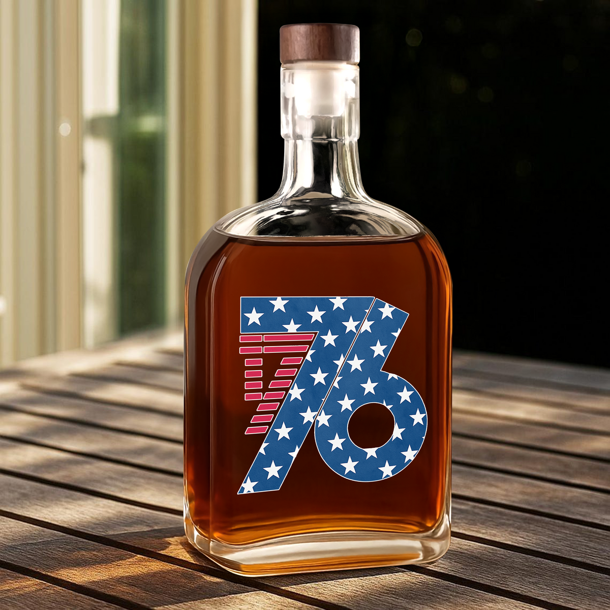 1776 America Patriotic Independence Day Whiskey Bottle HO82 900360