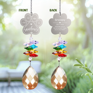 Look For Me In Rainbows Dog Cat Pet Personalized Memorial Rainbow Suncatcher HA75 891424