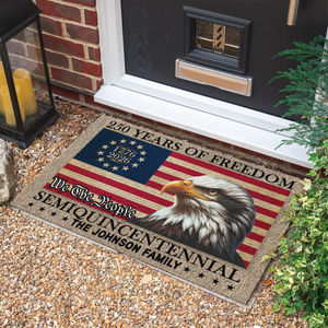250 Years of Freedom Semiquincentennial Eagle American Flag Doormat CH07 910270