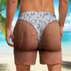 Custom Funny Camo Background Beach Short, Personalized Summer Vacation And Travel Gifts For Men HO82 903088