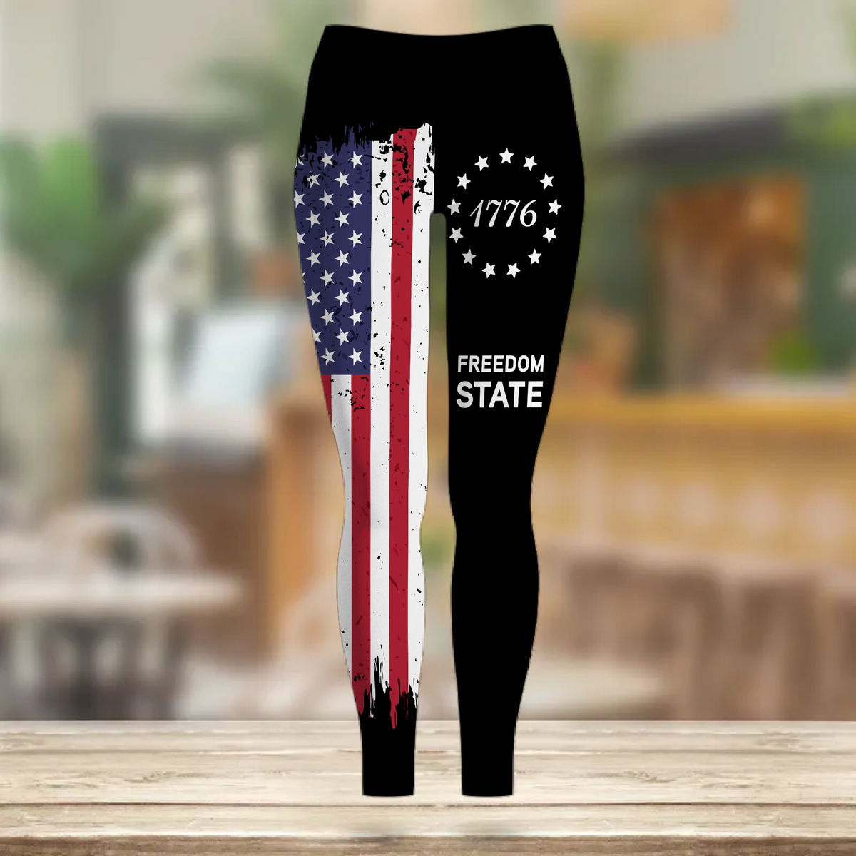 American Flag 1776 Freedom State Leggings HO82 902218