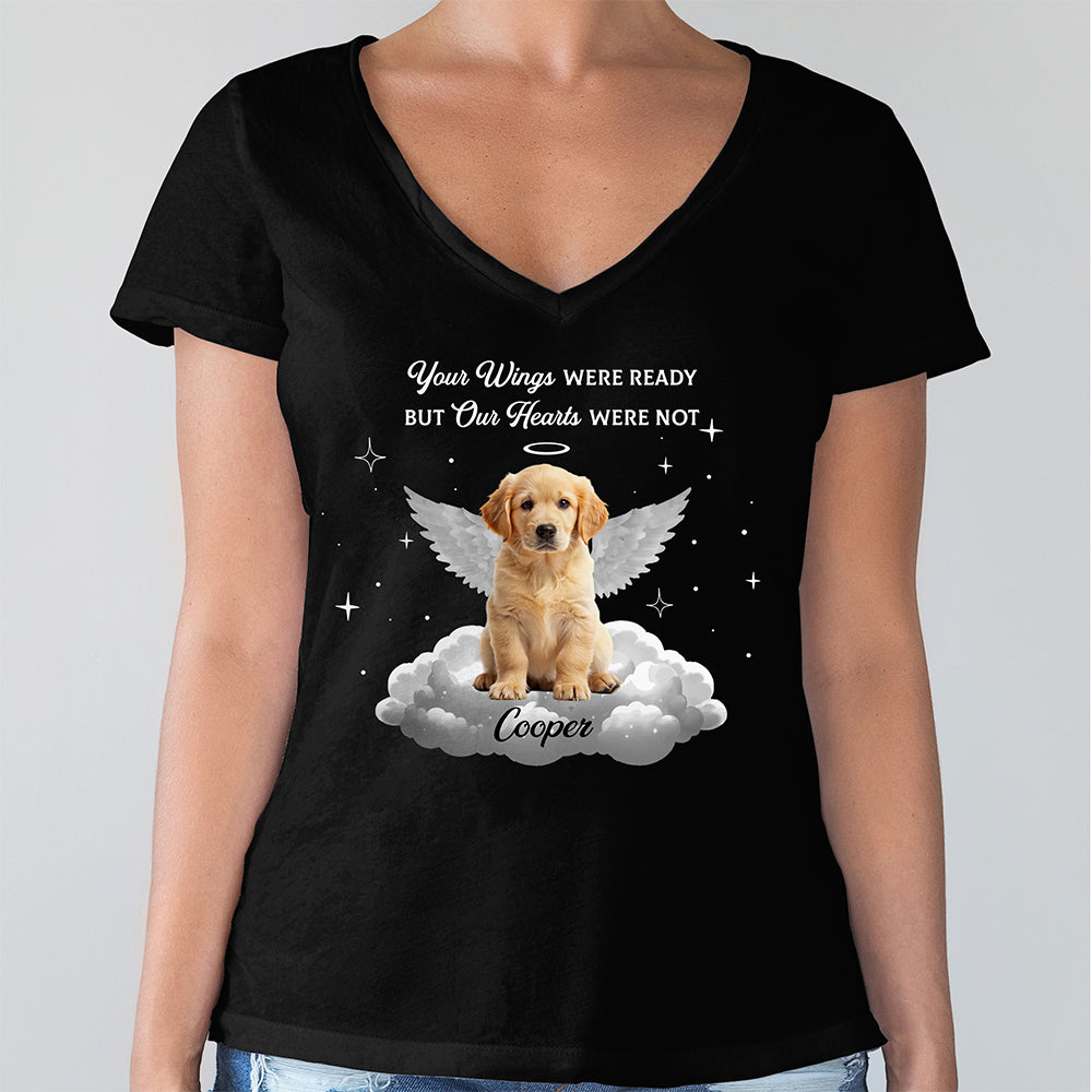 You Left Paw Prints on My Heart Personalized Pet Memorial Dark Shirt CH07 180206