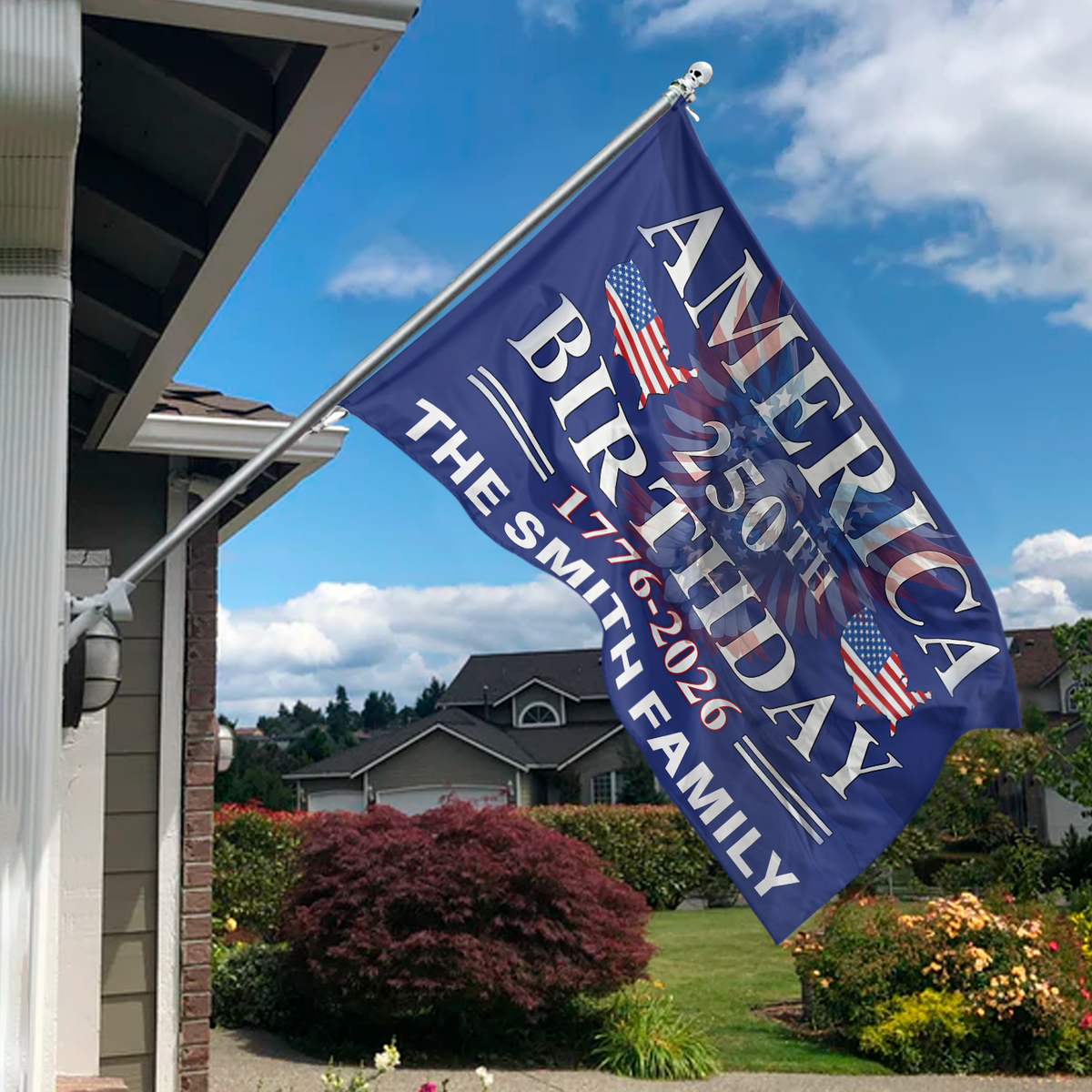 America 250th Birthday 250 Years Double-Sided Flag HA75 898326