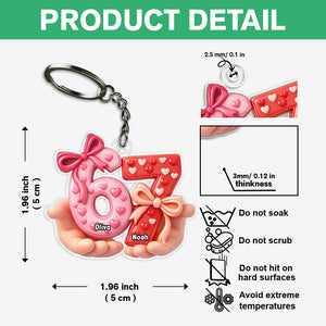 Custom Name 67 Keychain Valentine Gift TH10 898571