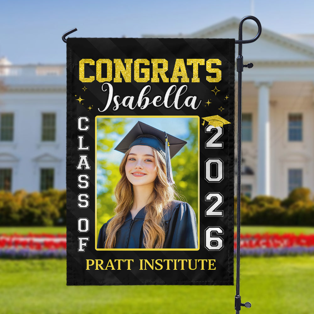 Custom Photo Best Gift Idea Personalized Graduation Garden Flag HA75 920454