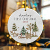 Custom Photo First Christmas Ceramic Ornament For Family TH10 170857