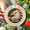 250 Years Of America Ceramic Ornament Independence Day Gift HA75 897846