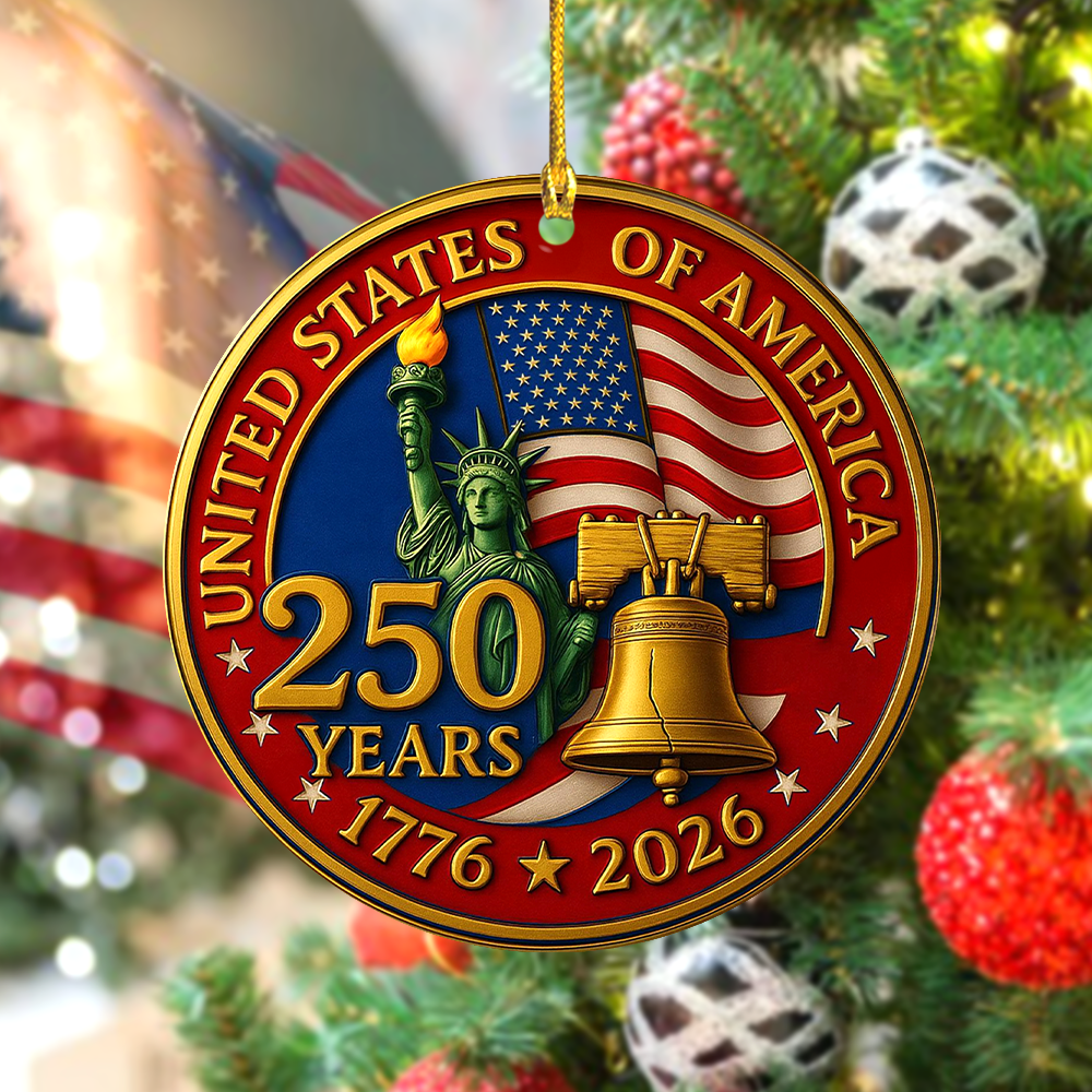 United States Semiquincentennial 250th Anniversary Ceramic Ornament LM32 895203