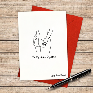 Personalized Couple Name To My Main Squeeze Valentine Card Funny Gift LM32 897841