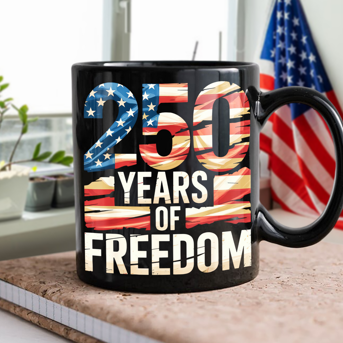 250 Years Of Freedom Black Mug TH10 896015