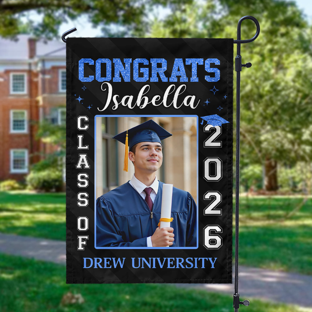 Custom Photo Best Gift Idea Personalized Graduation Garden Flag HA75 920454