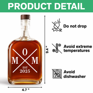 Personalized Dad EST Whiskey Bottle CH07 895976