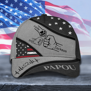 Custom Hands Dad with Kid American Flag Trucker Classic Cap LM32 893489