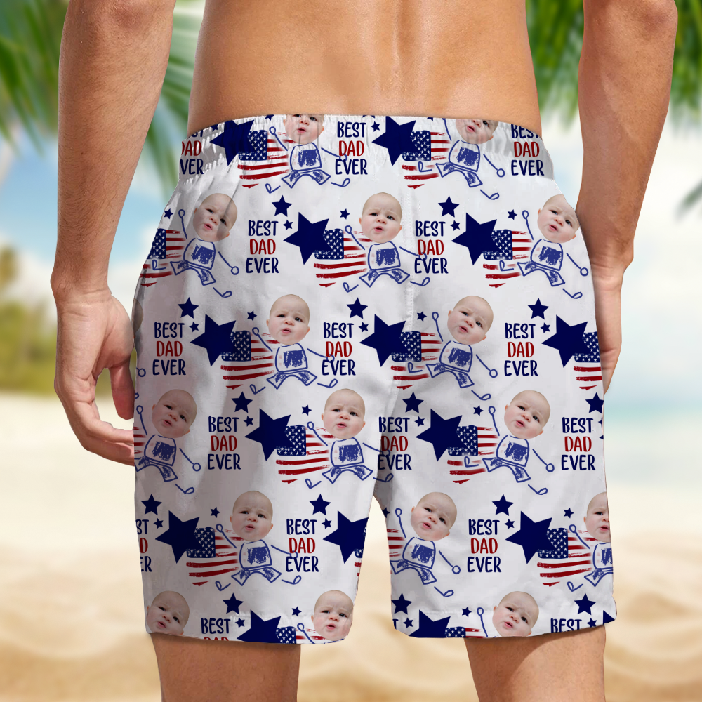 Custom Photo Best Dad Ever Beach Short For Summer TH10 892897