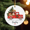 Personalized Pet Photo First Christmas Ceramic Ornament, Dog Lover Keepsake, Christmas Gift, Holiday Tree Ornament HA75 919408