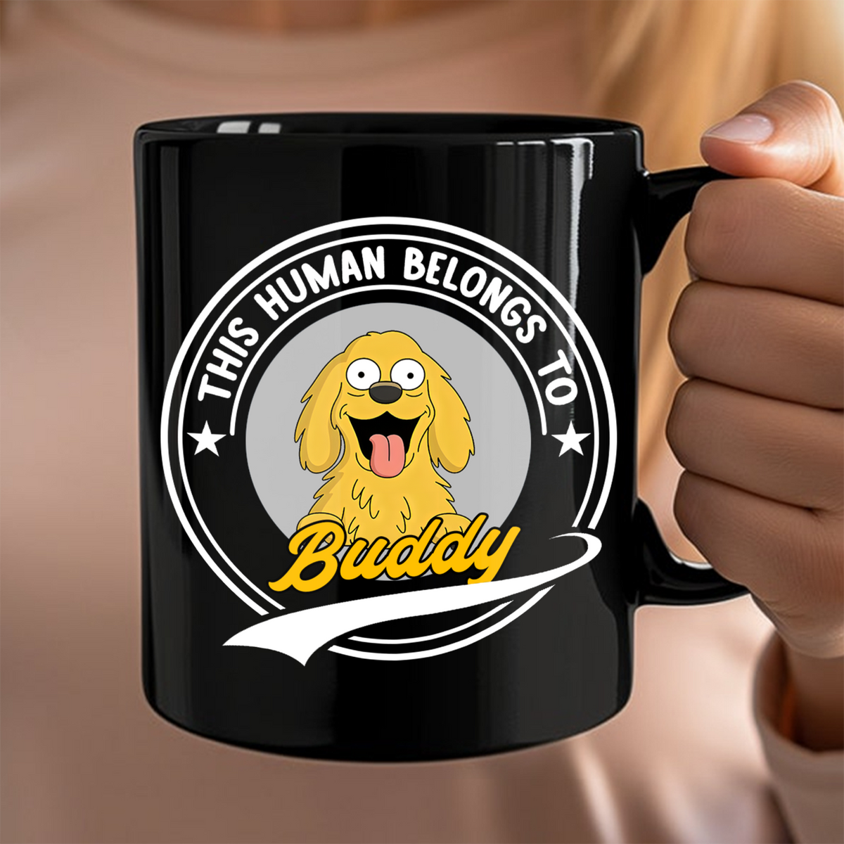 This Human Belongs To Dog Mug TH10 892683
