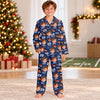 Custom Photo, Name And Number Football Kid Pajamas HA75 919396