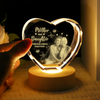 Custom Photo Mother And Daughter Forever Linked Together Engraved Crystal Photo With Light HA75 920544