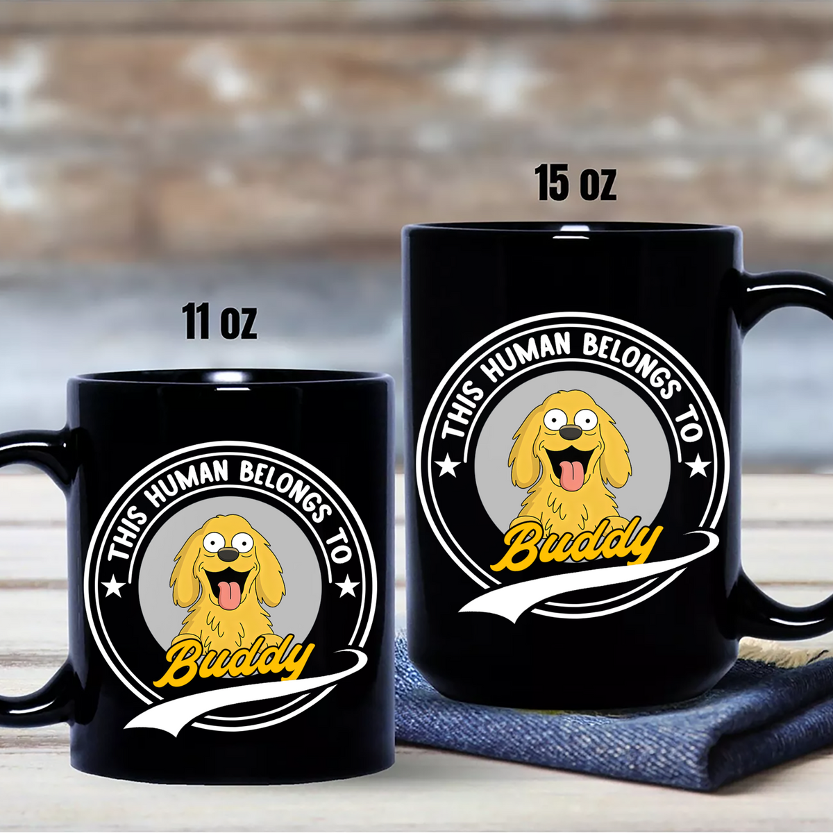 This Human Belongs To Dog Mug TH10 892683