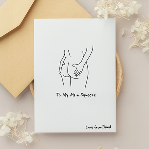 Personalized Couple Name To My Main Squeeze Valentine Card Funny Gift LM32 897841