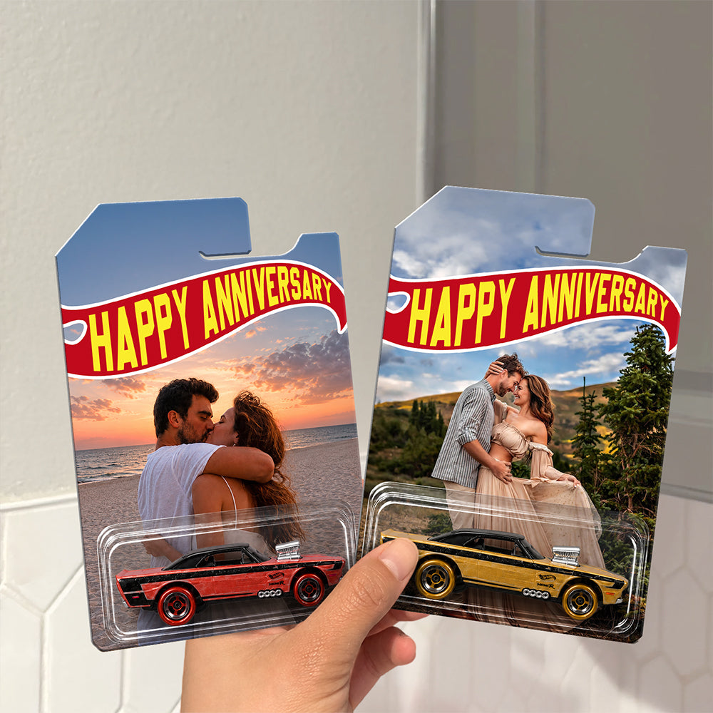 Custom Photo Happy Anniversary Couple Wheels Anniversary Gift for Husband HA75 921548