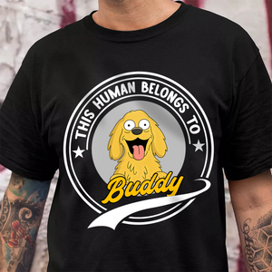 This Human Belongs To Me Dark Shirt For Dog Lover TH10 892685