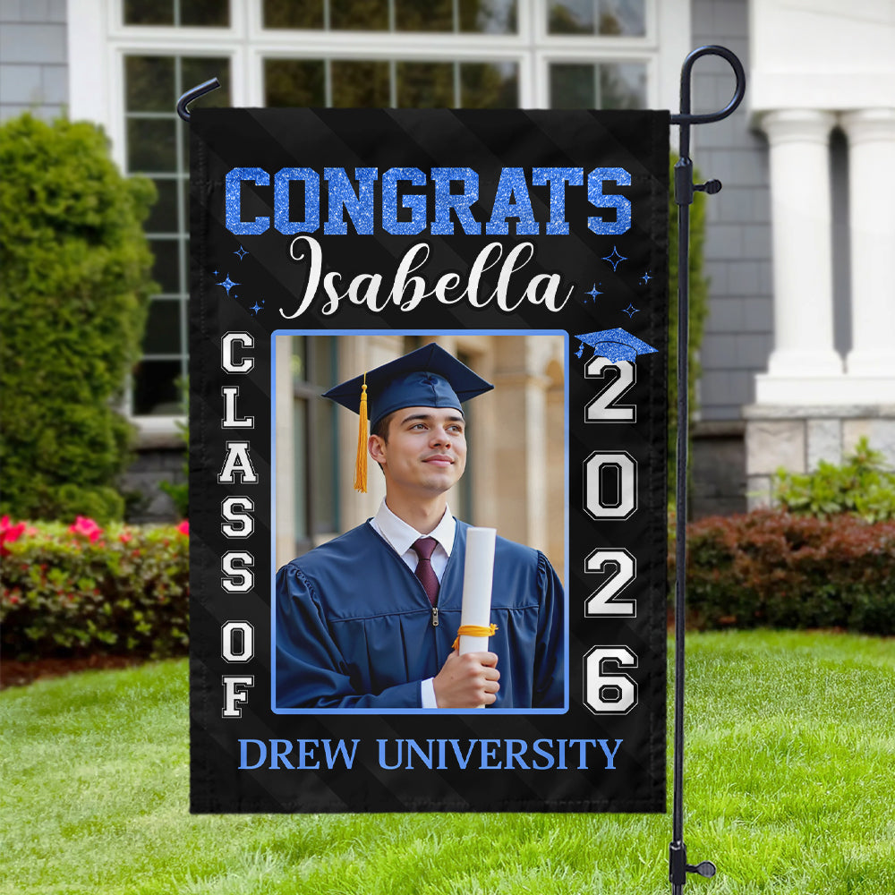 Custom Photo Best Gift Idea Personalized Graduation Garden Flag HA75 920454