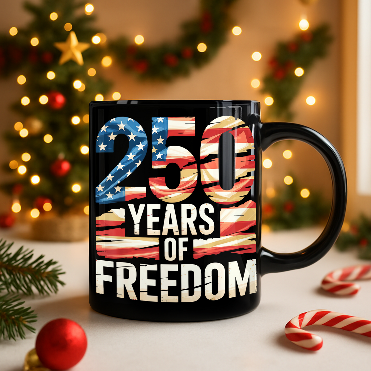 250 Years Of Freedom Black Mug TH10 896015