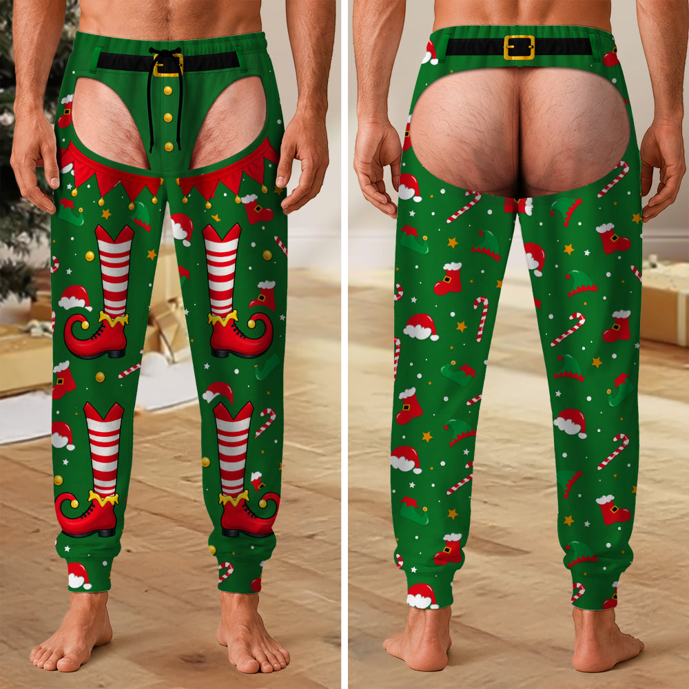 Personalized Men's Funny Chaps Pajama Pants, Novelty Holiday Gift LM32 670133