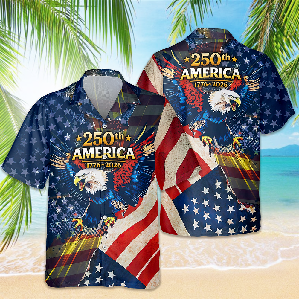 Patriotic 250th America 1776-2026 Eagle Hawaii Shirt HA75 920186