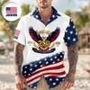 God Bless America Shirt – Personalized Name USA Flag Eagle Cross Hawaiian Shirt CH07 911292