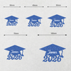 Personalized Name Class Of 2026 Glitter Hat Graduation Roll Sticker LM32 899353