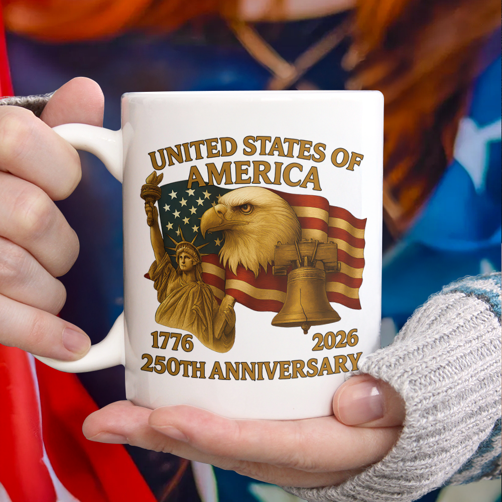 United States Of America 250th Anniversary White Mug HA75 898046