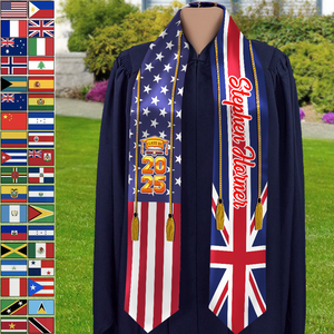 Country Flag Class of 2025 Stoles Sash, Graduation Gift, Senior Gift K228 888875