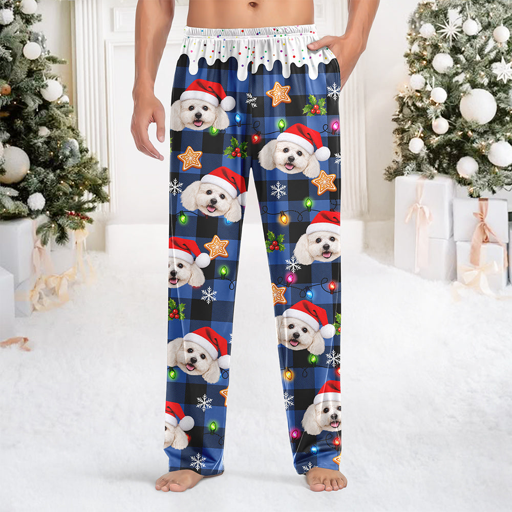 Custom Photo Dog Cat Christmas Sweatpants Family Outfit HA75 919286