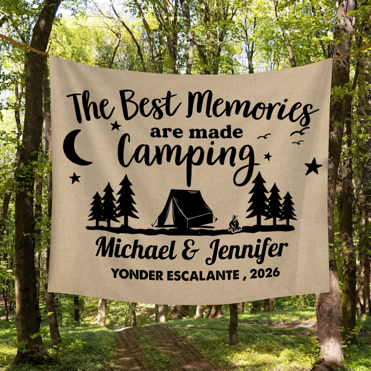 Personalized The Best Memories Are Made Camping Tapestry HO82 903074