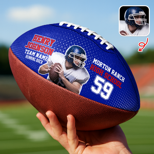 Custom Photo Football Ball Personalized With Text & Colors Gifts For Football Lovers CH07 895758