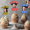 Custom Cute Face Class of 2026 Cupcake Toppers Graduation Party Favors LM32 899395