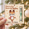 Personalized Reindeer Christmas Wooden Money Holder Ornament Cute Holiday Gift HO82 904228