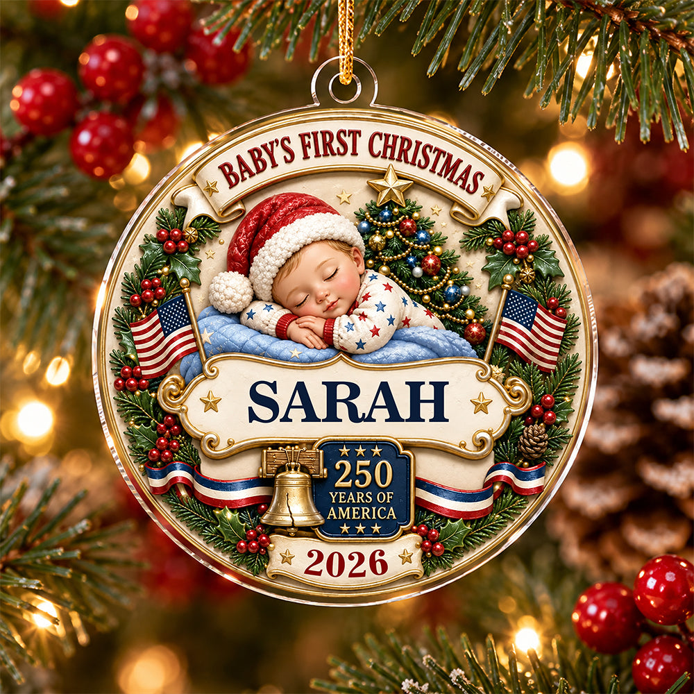 Personalized Baby First Christmas 250 Years Acrylic Ornament For Family HO82 903824