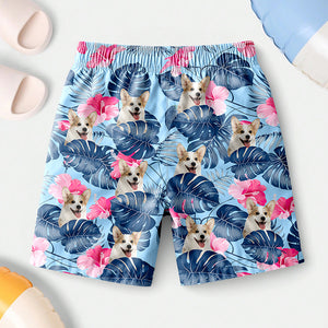 Custom Dog Photo On Beach Short For Kid Summer Gift TH10 894099