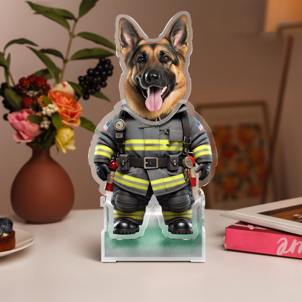 Custom Photo Cool Dog Cat Career Uniforms Shaking Head For Pet Lover TH10 892895