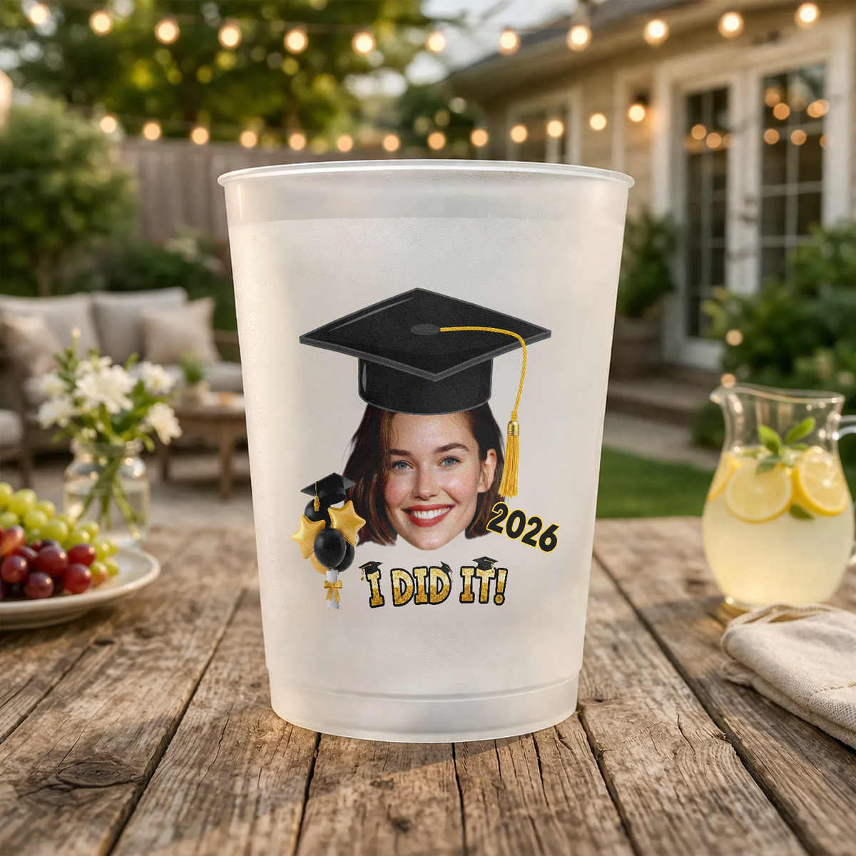 Custom Photo I Did It Class Of 2026 Graduation Cups For Party CH07 911220